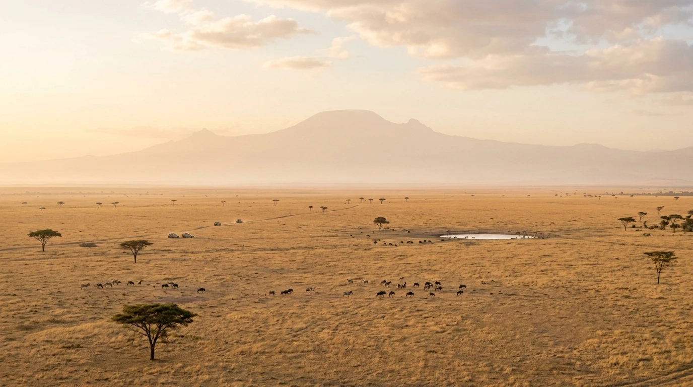 Safari landscape in Tanzania